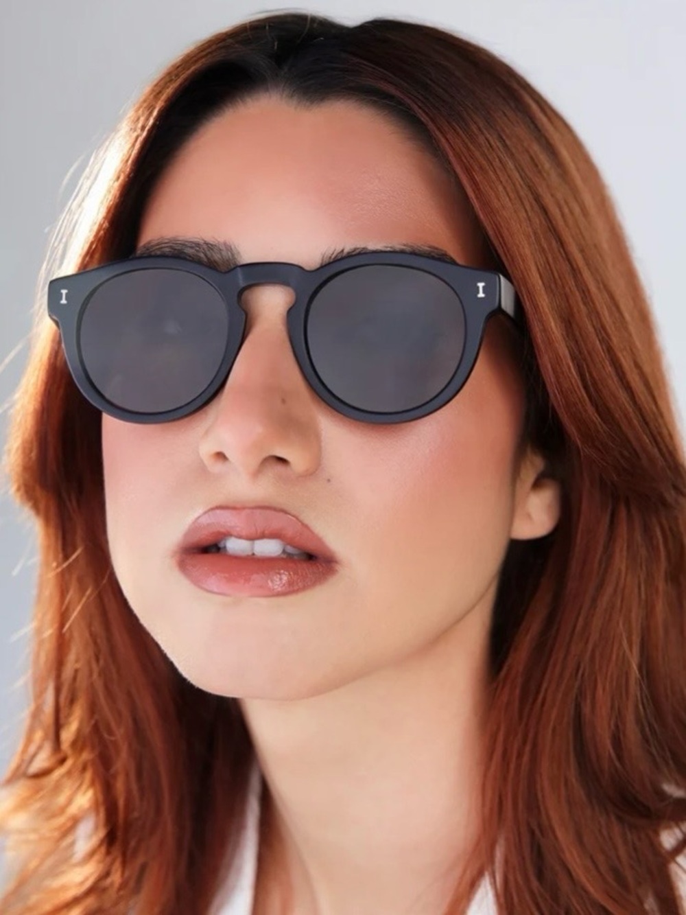 Illesteva Leonard Sunglasses, Matte Black/Grey